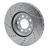 E-Line Drilled & Slotted Silver Brake Rotor, Fits Select Mopar, Position: Front Right - image 2