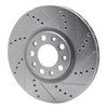 E-Line Drilled & Slotted Silver Brake Rotor, Fits Select Mopar, Position: Front Right - image 3