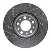E-Line Drilled & Slotted Silver Brake Rotor, Fits Select Mopar, Position: Front Right - image 4