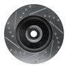 E-Line Drilled & Slotted Silver Brake Rotor, 1971-1981 Mopar, Position: Front Right - image 4