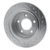 E-Line Drilled & Slotted Silver Brake Rotor, 2004-2008 Mopar, Position: Rear Left - image 1