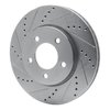 E-Line Drilled & Slotted Silver Brake Rotor, 2004-2008 Mopar, Position: Front Left - image 2