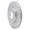 E-Line Drilled & Slotted Silver Brake Rotor, 2004-2008 Mopar, Position: Front Right - image 3