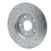 E-Line Drilled & Slotted Silver Brake Rotor, Fits Select Mopar, Position: Rear Left - image 2