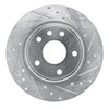 E-Line Drilled & Slotted Silver Brake Rotor, Fits Select Mopar, Position: Rear Right - image 3