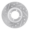 E-Line Drilled & Slotted Silver Brake Rotor, 1978-1983 Mopar, Position: Front Right - image 1