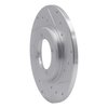 E-Line Drilled & Slotted Silver Brake Rotor, 1978-1983 Mopar, Position: Front Right - image 3