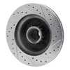 E-Line Drilled & Slotted Silver Brake Rotor, 1976-1981 Mopar, Position: Front Left - image 3