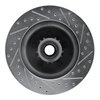 E-Line Drilled & Slotted Silver Brake Rotor, 1976-1981 Mopar, Position: Front Left - image 4