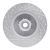 E-Line Drilled & Slotted Silver Brake Rotor, 1976-1981 Mopar, Position: Front Right - image 2