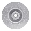 E-Line Drilled & Slotted Silver Brake Rotor, 1970-1972 Mopar, Position: Front Left - image 4
