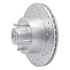 E-Line Drilled & Slotted Silver Brake Rotor, 1970-1972 Mopar, Position: Front Right - image 1