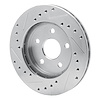E-Line Drilled & Slotted Silver Brake Rotor, 1991-1992 Mopar, Position: Front Right - image 1