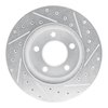 E-Line Drilled & Slotted Silver Brake Rotor, 1993-1997 Mopar, Position: Front Left - image 4