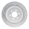 E-Line Drilled & Slotted Silver Brake Rotor, 1992-2002 Mopar, Position: Rear Right - image 4
