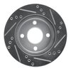 E-Line Drilled & Slotted Silver Brake Rotor, 1995-1996 Mopar, Position: Front Left - image 2