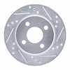 E-Line Drilled & Slotted Silver Brake Rotor, 1995-1996 Mopar, Position: Front Right - image 1