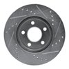 E-Line Drilled & Slotted Silver Brake Rotor, 1995-1999 Mopar, Position: Front Left - image 4