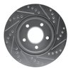 E-Line Drilled & Slotted Silver Brake Rotor, 1998-2000 Mopar, Position: Front Left - image 4
