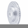 E-Line Drilled & Slotted Silver Brake Rotor, 1998-2000 Mopar, Position: Front Right - image 1