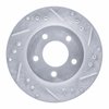 E-Line Drilled & Slotted Silver Brake Rotor, 1998-2000 Mopar, Position: Front Right - image 3