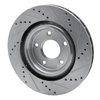 E-Line Drilled & Slotted Silver Brake Rotor, 1998-2004 Mopar, Position: Front Left - image 2