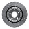 E-Line Drilled & Slotted Silver Brake Rotor, 1998-2004 Mopar, Position: Front Left - image 3