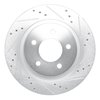 E-Line Drilled & Slotted Silver Brake Rotor, 1998-2004 Mopar, Position: Front Right - image 3