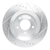E-Line Drilled & Slotted Silver Brake Rotor, 1999-2004 Mopar, Position: Front Left - image 2