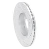 E-Line Drilled & Slotted Silver Brake Rotor, 1999-2004 Mopar, Position: Front Left - image 3
