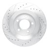 E-Line Drilled & Slotted Silver Brake Rotor, 1999-2004 Mopar, Position: Front Right - image 2