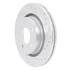 E-Line Drilled & Slotted Silver Brake Rotor, 1999-2004 Mopar, Position: Front Right - image 3