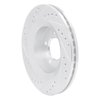 E-Line Drilled & Slotted Silver Brake Rotor, 1999-2004 Mopar, Position: Front Right - image 4