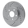 E-Line Drilled & Slotted Silver Brake Rotor, 2000-2005 Mopar, Position: Front Left - image 2