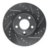 E-Line Drilled & Slotted Silver Brake Rotor, 2000-2005 Mopar, Position: Front Left - image 4