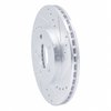 E-Line Drilled & Slotted Silver Brake Rotor, 2000-2005 Mopar, Position: Front Right - image 3