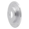 E-Line Drilled & Slotted Silver Brake Rotor, 1978-1990 Mopar, Position: Front Left - image 4