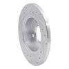 E-Line Drilled & Slotted Silver Brake Rotor, 1978-1990 Mopar, Position: Front Right - image 3