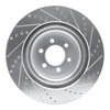 E-Line Drilled & Slotted Silver Brake Rotor, 2003-2017 Mopar, Position: Front Left - image 2