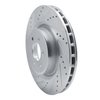 E-Line Drilled & Slotted Silver Brake Rotor, 2003-2017 Mopar, Position: Front Left - image 3