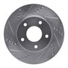 E-Line Drilled & Slotted Silver Brake Rotor, 2007-2017 Fits Multiple Makes/Models, Position: Front Left - image 4