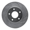 E-Line Drilled & Slotted Silver Brake Rotor, 2007-2017 Fits Multiple Makes/Models, Position: Front Right - image 3