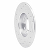 E-Line Drilled & Slotted Silver Brake Rotor, 2013-2016 Mopar, Position: Rear Right - image 1