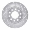 E-Line Drilled & Slotted Silver Brake Rotor, 2013-2016 Mopar, Position: Rear Right - image 2