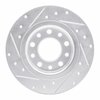 E-Line Drilled & Slotted Silver Brake Rotor, 2013-2016 Mopar, Position: Rear Right - image 3