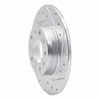 E-Line Drilled & Slotted Silver Brake Rotor, 2013-2016 Mopar, Position: Rear Right - image 4