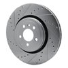 E-Line Drilled & Slotted Silver Brake Rotor, Fits Select Mopar, Position: Front Left - image 2