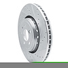 E-Line Drilled & Slotted Silver Brake Rotor, Fits Select Mopar, Position: Front Right - image 1