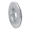 E-Line Drilled & Slotted Silver Brake Rotor, Fits Select Mopar, Position: Front Right - image 2