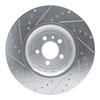 E-Line Drilled & Slotted Silver Brake Rotor, Fits Select Mopar, Position: Front Right - image 4